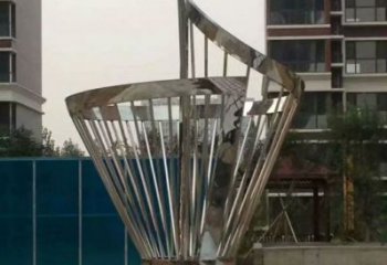 花瓶雕塑制作 烤漆大型瓶子雕塑 歐式瓶子雕塑