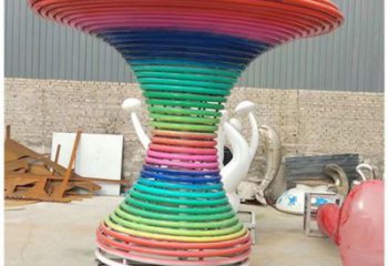 街道花瓶雕塑 現代雕塑 彩繪瓶子雕塑