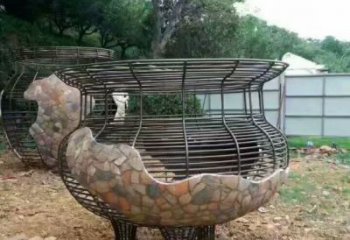 住宅小區花瓶雕塑 啞光雕塑 公園瓶子雕塑