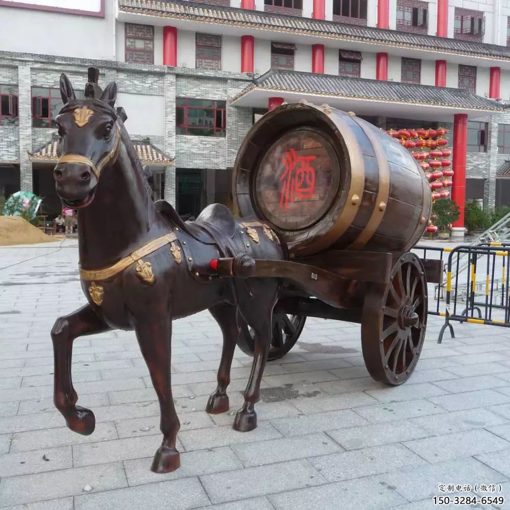 庭院酒壇子雕塑 公園酒壇雕塑 鍛造酒文化雕塑