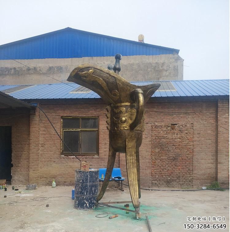 大型商場酒杯雕塑 仿真杯子雕塑 鏡面酒杯子雕塑