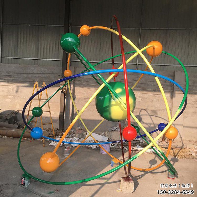 彩繪星球雕塑 景觀星空雕塑 街頭雕塑