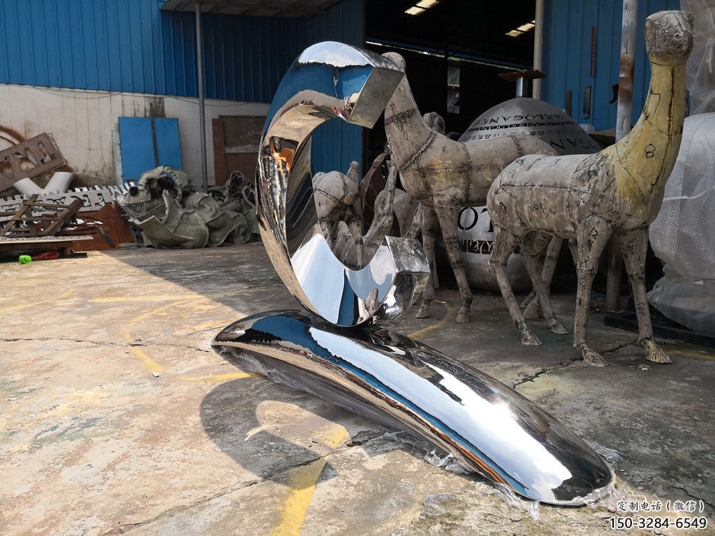 數字雕塑 歐式步行街雕塑 大型文字雕塑