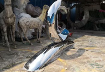 鏡面數字雕塑 烤漆大型文字雕塑 彩繪雕塑