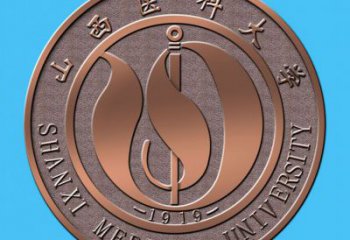 烤漆校徽雕塑 鋼管浮雕雕塑 室內(nèi)景墻雕塑