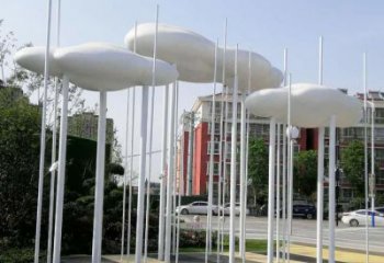 室內云梯雕塑，拉絲景觀雕塑，抽象效果