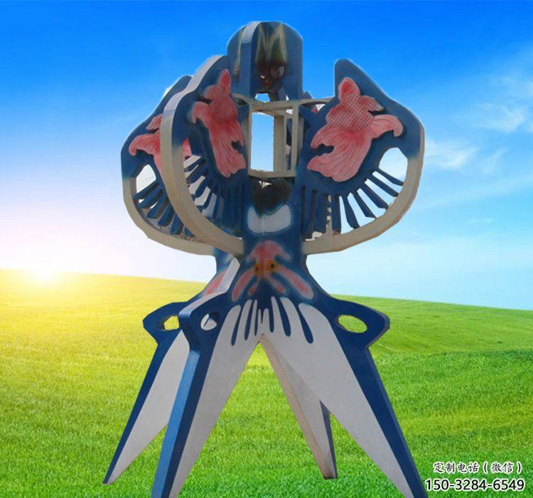 街道風(fēng)箏雕塑 現(xiàn)代雕塑 彩繪景觀雕塑