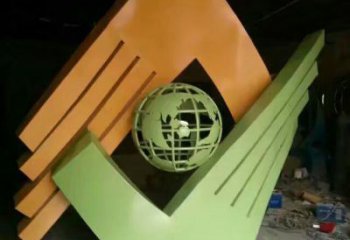 園林握手雕塑 大型雕塑 中式誠信雕塑