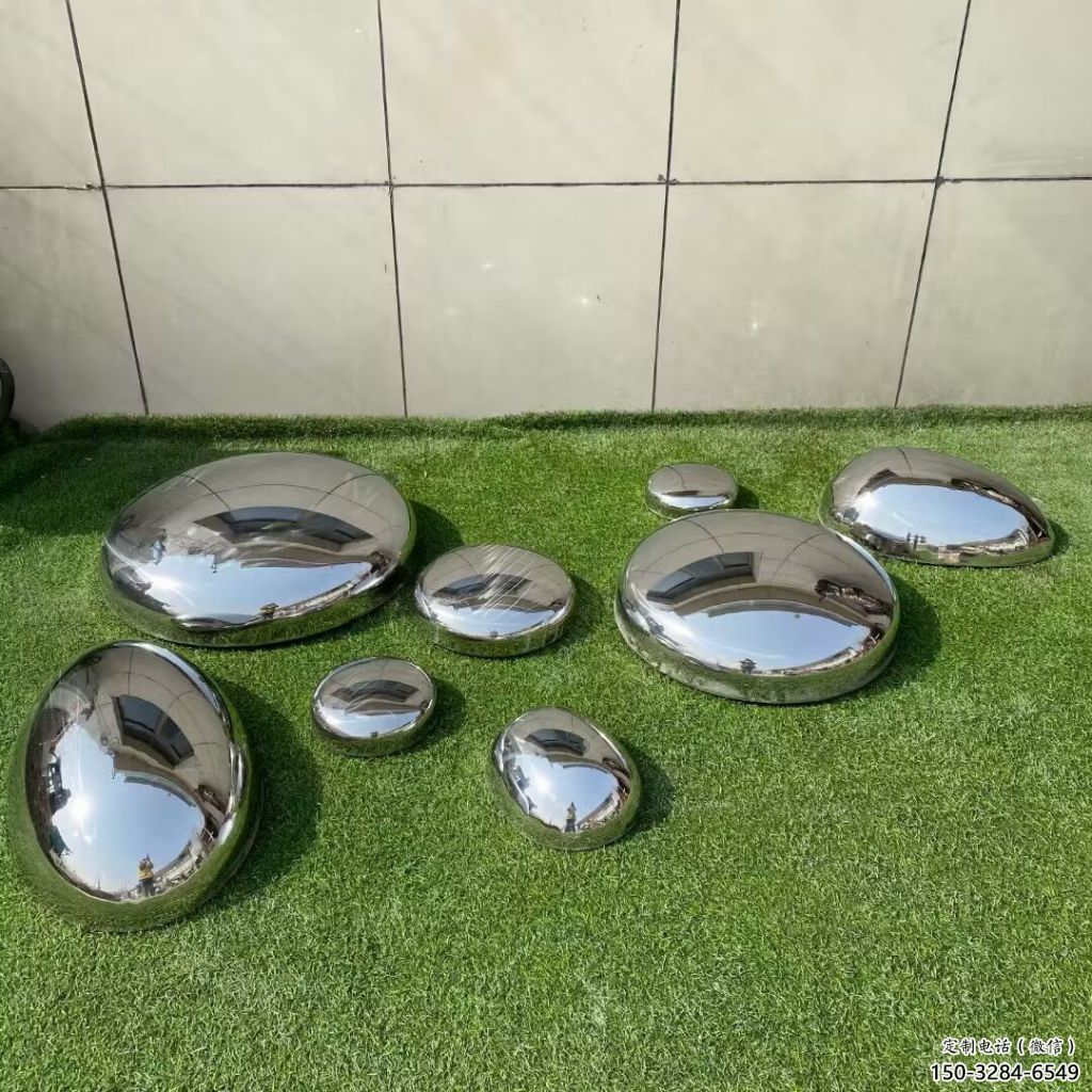 商業(yè)街石塊雕塑 烤漆石頭雕塑 彩繪景觀石雕塑