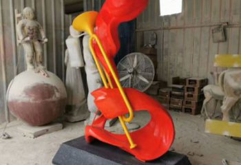 創意沖鋒號雕塑 啞光景觀小品 公園雕塑