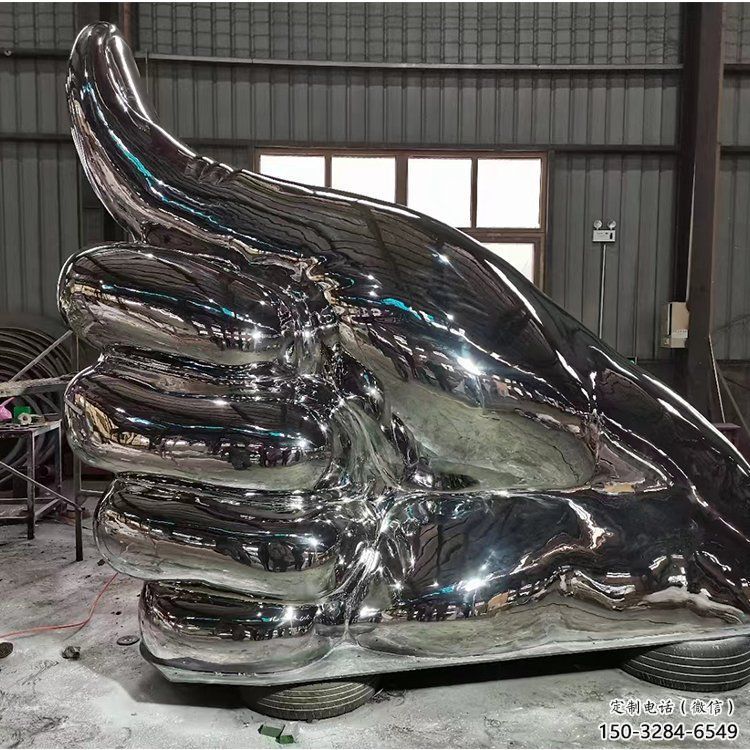 鍛造佛手雕塑 景觀雕塑 戶(hù)外觀音手雕塑