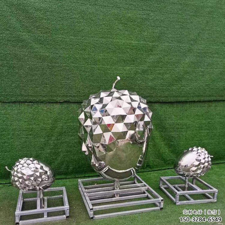 房地產松塔雕塑 現代松果造型 幾何雕塑