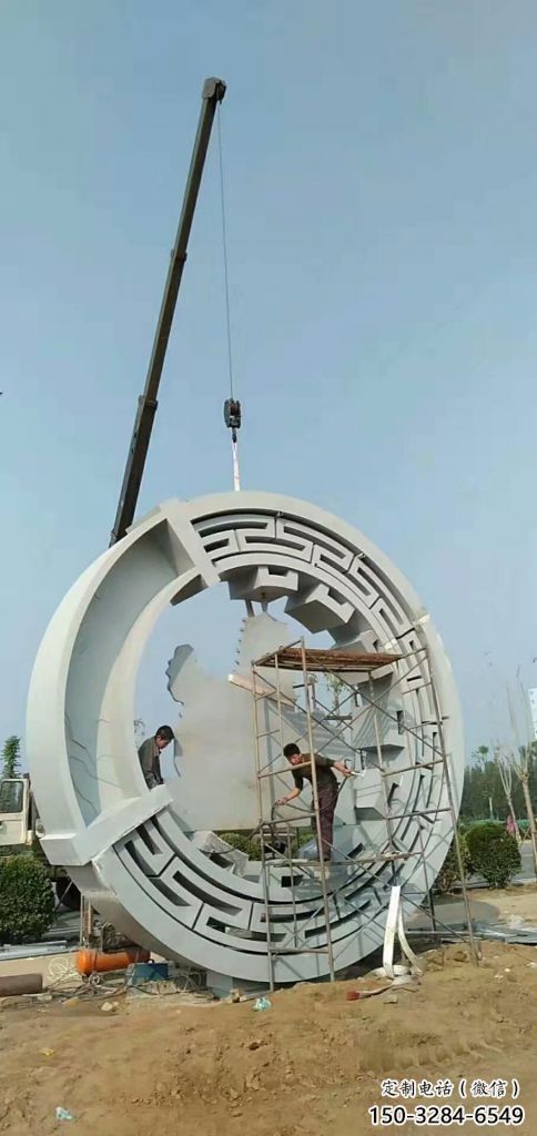 鍛造花環雕塑 景觀雕塑 戶外環形雕塑