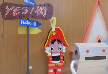 園林撲克雕塑 大型撲克牌雕塑 中式雕塑