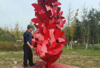 公園花環(huán)雕塑 創(chuàng)意企業(yè)雕塑 美陳環(huán)形雕塑