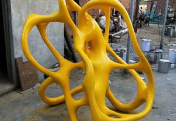 廣場(chǎng)骷髏雕塑 抽象鬼怪雕塑 烤漆骷髏頭雕塑