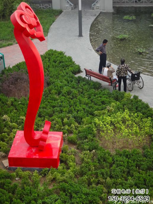 彩繪如意雕塑 景觀雕塑 街頭建筑雕塑