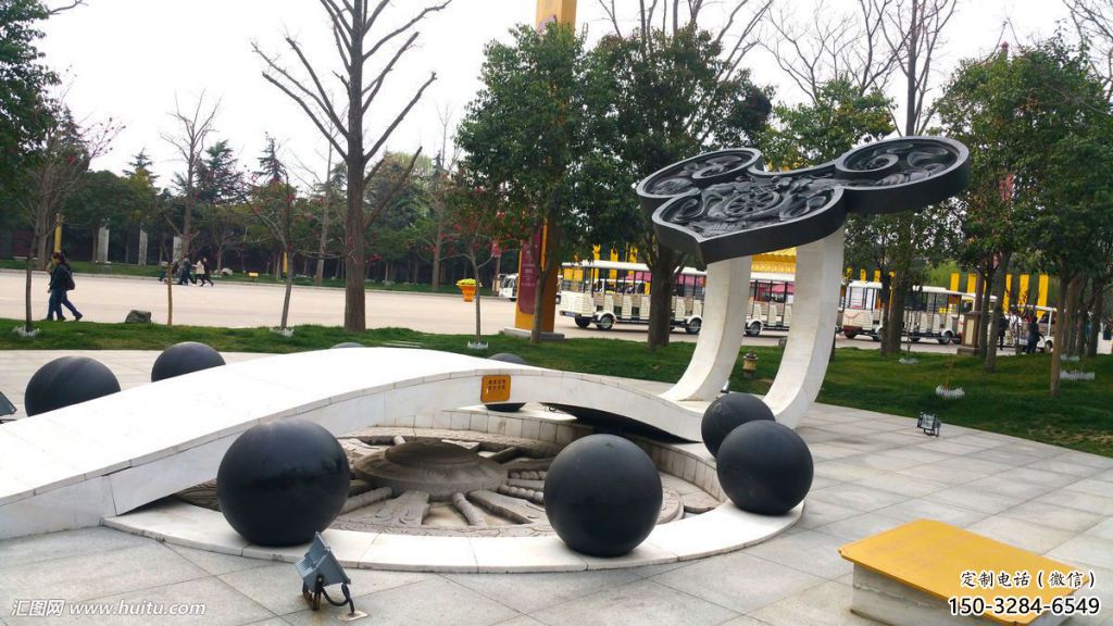 大型如意雕塑 鍛造發(fā)光建筑雕塑 房地產(chǎn)雕塑