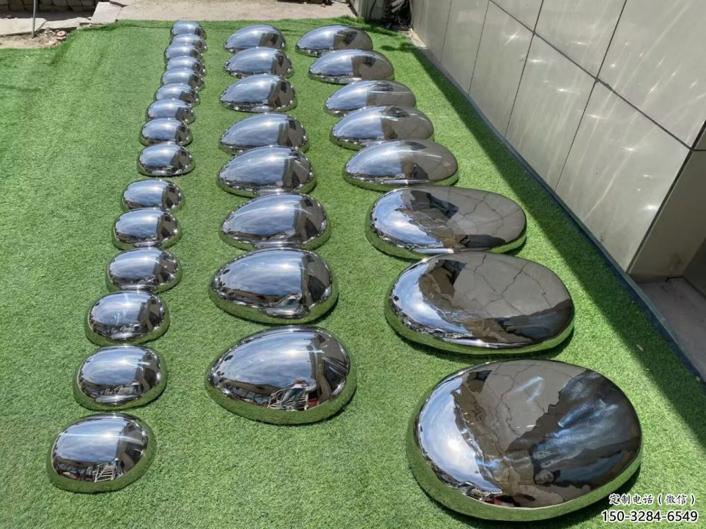 步行街鵝卵石雕塑 游樂場空心石雕塑 鑄造雕塑