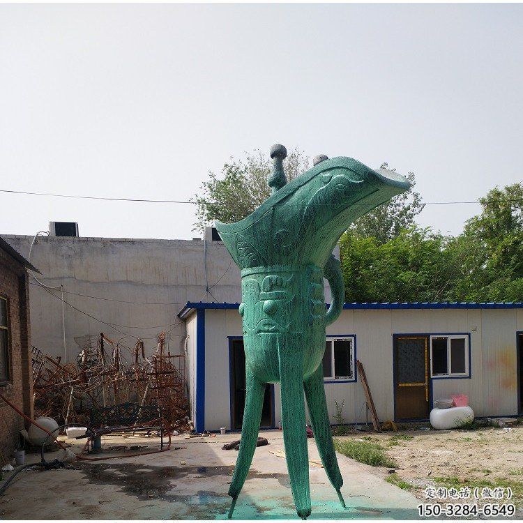 仿古酒尊雕塑 騰飛酒尊杯雕塑 房地產(chǎn)酒器雕塑