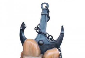 鏤空船錨雕塑 噴水園林碼頭雕塑 住宅小區(qū)雕塑