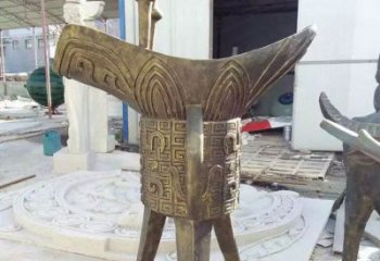 戶(hù)外酒尊雕塑 噴漆酒尊杯雕塑 燈光酒器雕塑