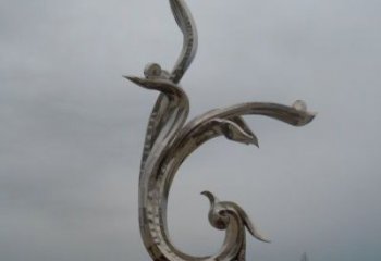 大型商場蘭花雕塑 仿真玉蘭花雕塑 鏡面雕塑