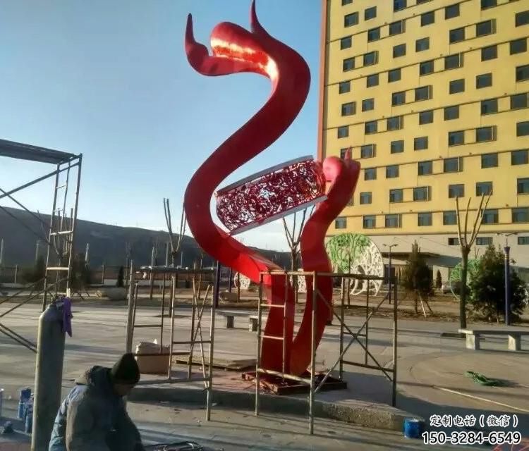 彩繪戰(zhàn)鼓雕塑 景觀民族雕塑 街頭喜慶雕塑