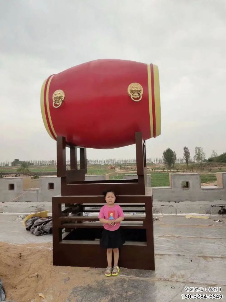 抽象戰鼓雕塑 啞光喜慶雕塑 室內民族雕塑