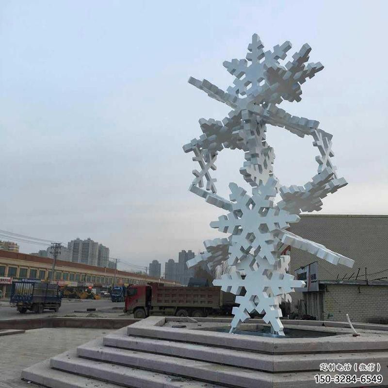 園林雪花雕塑 大型窗花雕塑 中式雕塑