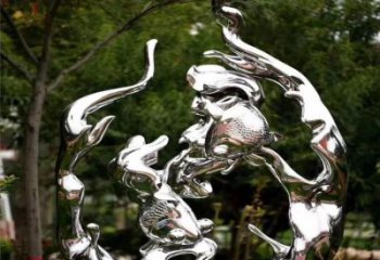 燈光水花雕塑 景觀水景雕塑 商業(yè)街雕塑