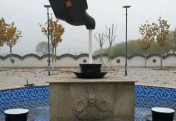 大型商場天壺雕塑 仿真懸空雕塑 鏡面流水雕塑