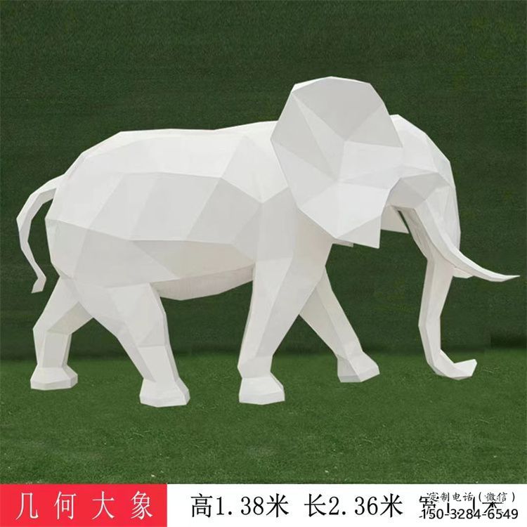 大象雕塑工廠選用，街道標識，j幾何大象雕塑制作