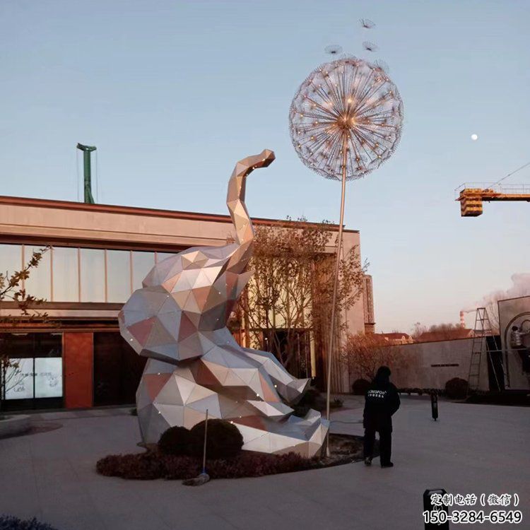 大象雕塑制造商，城市雕塑，公園烤漆大象雕塑觀賞型