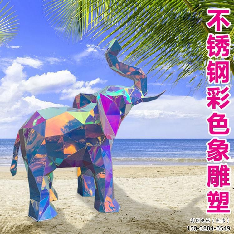 商場大象雕塑展品，景觀概念，景觀烤漆大象雕塑優選