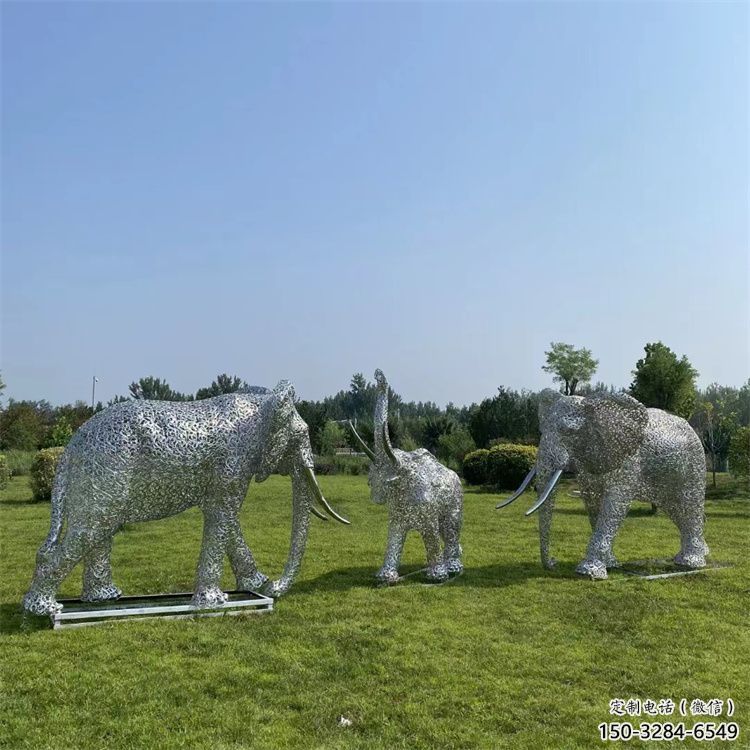 大象雕塑精品，景觀雕塑，房地產(chǎn)鏤空大象雕塑生產(chǎn)商