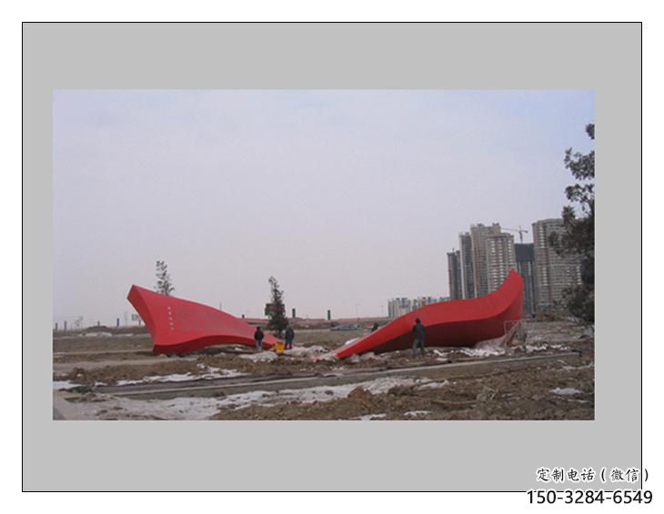 酒店紅旗雕塑，戶外革命雕塑，革命擺件