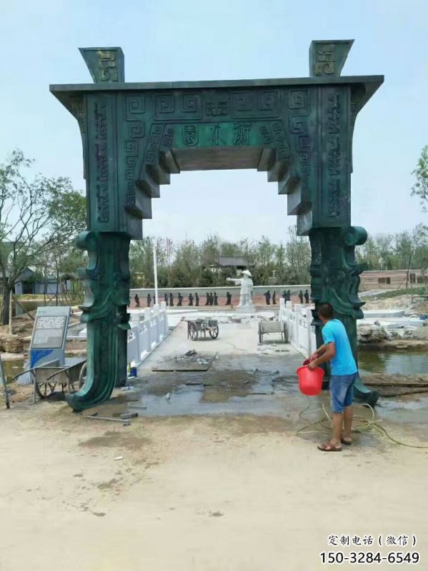 廣場(chǎng)大型青銅鼎雕塑