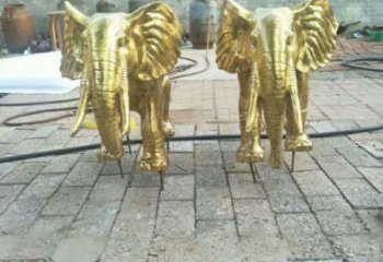 中式大象雕塑定價，街頭雕塑，黃銅大象雕塑制作