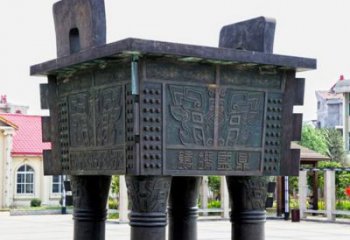 廣場(chǎng)大克鼎雕塑，黃銅鑄造