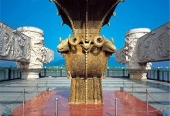 黃銅四羊方尊銅雕供應(yīng)