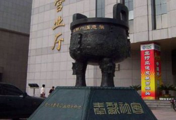 圓鼎雕塑，銅器景觀雕塑，鑄銅工藝