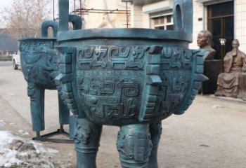 圓鼎雕塑，銅器景觀雕塑，鑄銅工藝