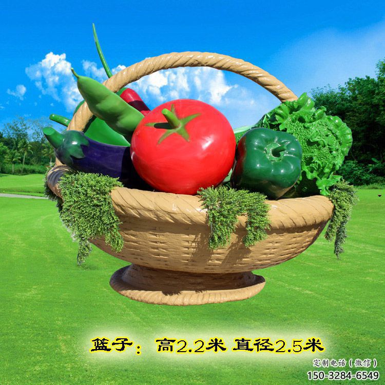 商業果籃雕塑標準，廣場雕塑，玻璃鋼果籃雕塑供給