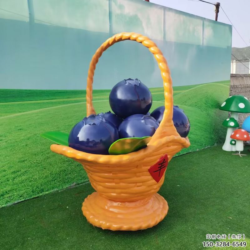 果籃雕塑專供，景觀雕塑，小區(qū)葡萄果籃雕塑標準