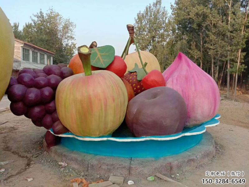 果籃雕塑選用，透雕系列，現代香蕉果籃雕塑優價