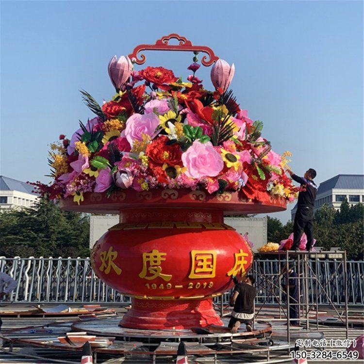 園林景觀小品花籃雕塑生產(chǎn)，水景雕塑，各類廣場(chǎng)花籃雕塑定制