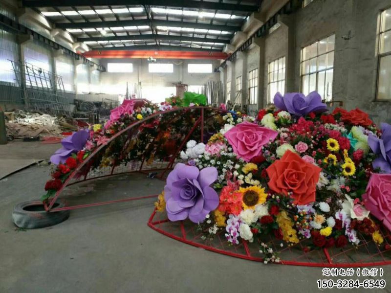 園林小品花籃雕塑供給，景區(qū)雕塑，民俗花朵花籃雕塑優(yōu)選