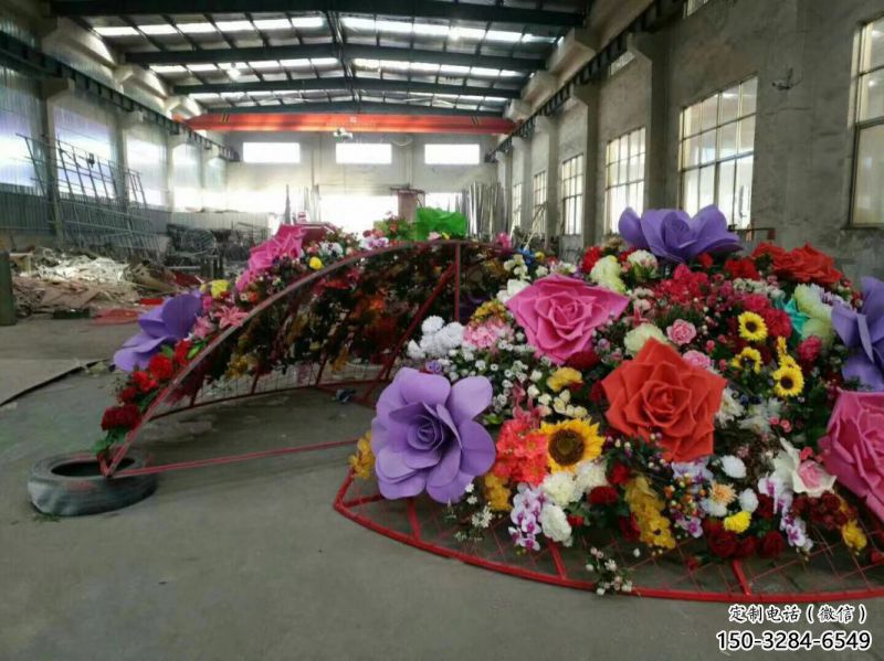 裝飾花籃雕塑通用，戶外雕塑，戶外花朵花籃雕塑擺放供應(yīng)