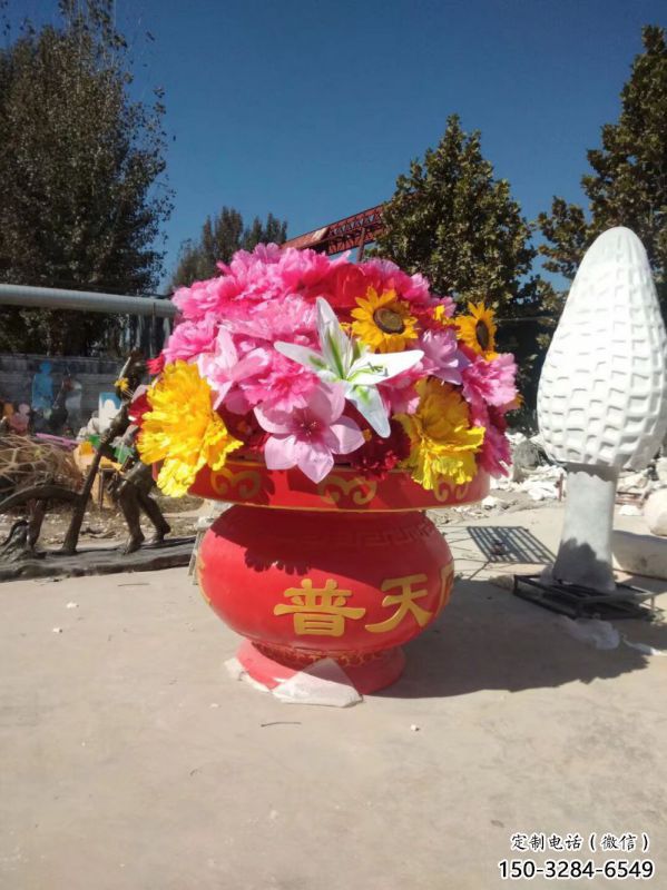 仿真花籃雕塑標(biāo)準(zhǔn)，戶外雕塑，旅游區(qū)花籃雕塑選定
